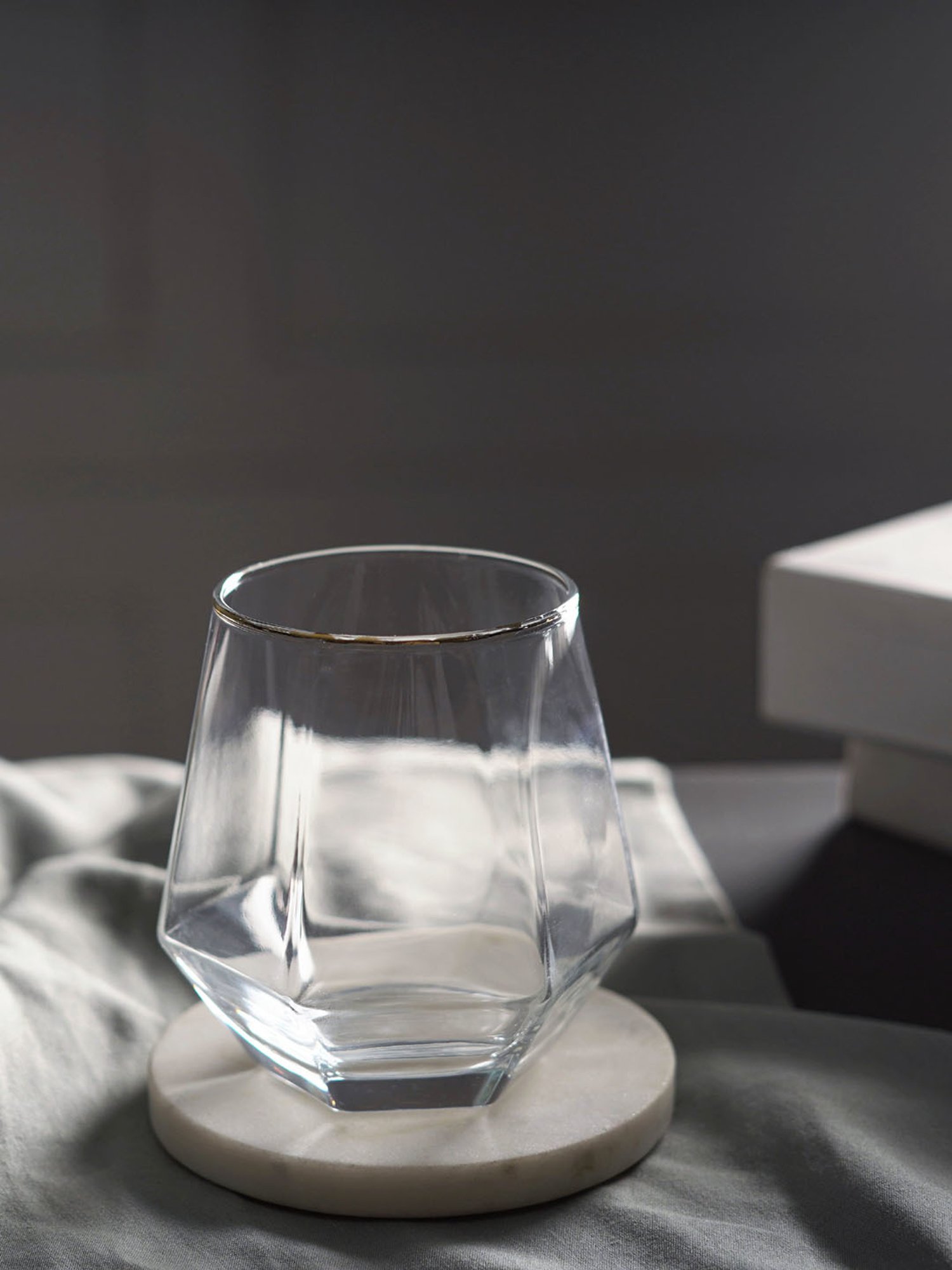 The Artment Transparent Glass Solid Drinking Glass - Pack of 4