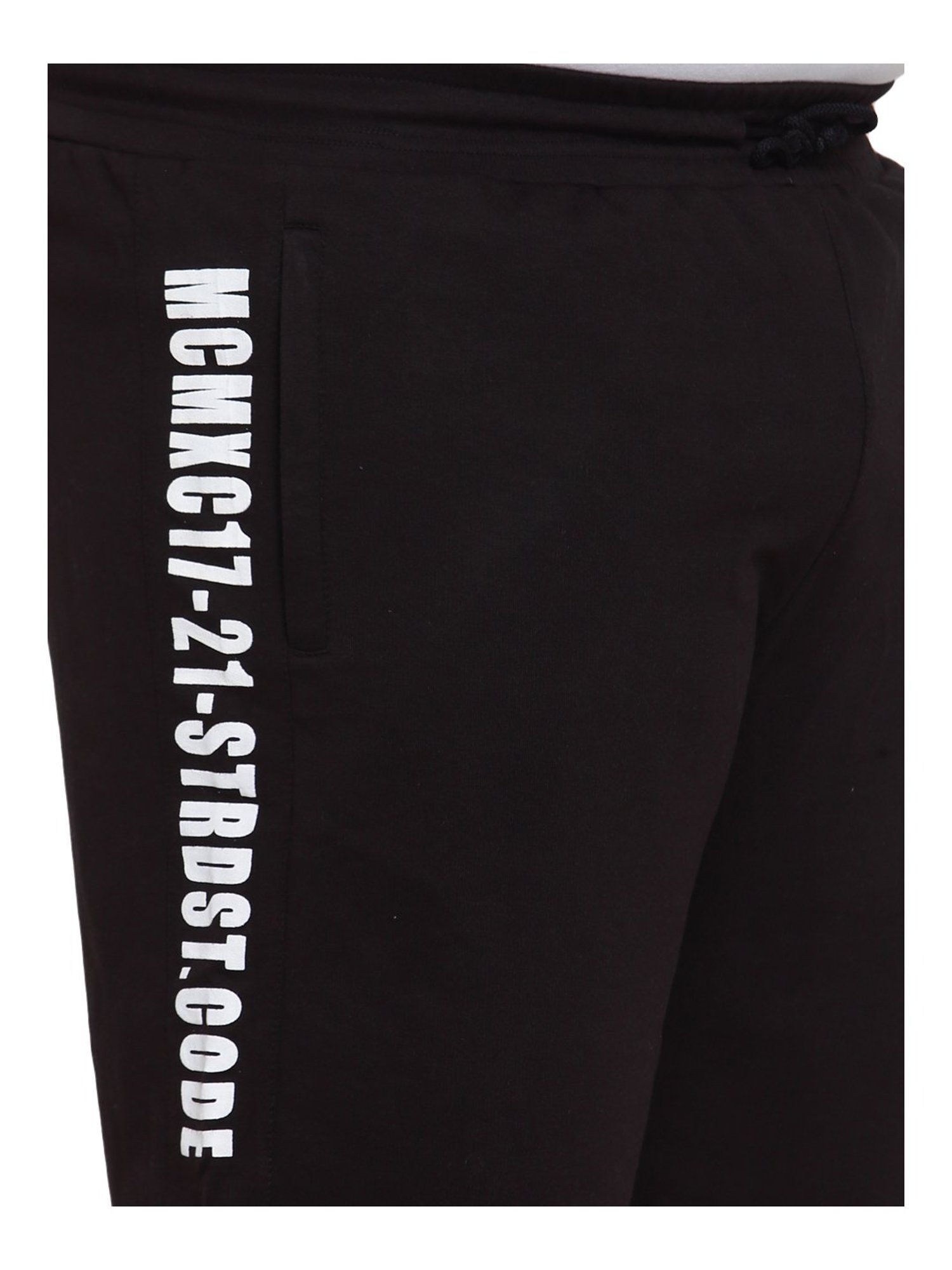 Melon by PlusS Black Cotton Regular Fit Shorts