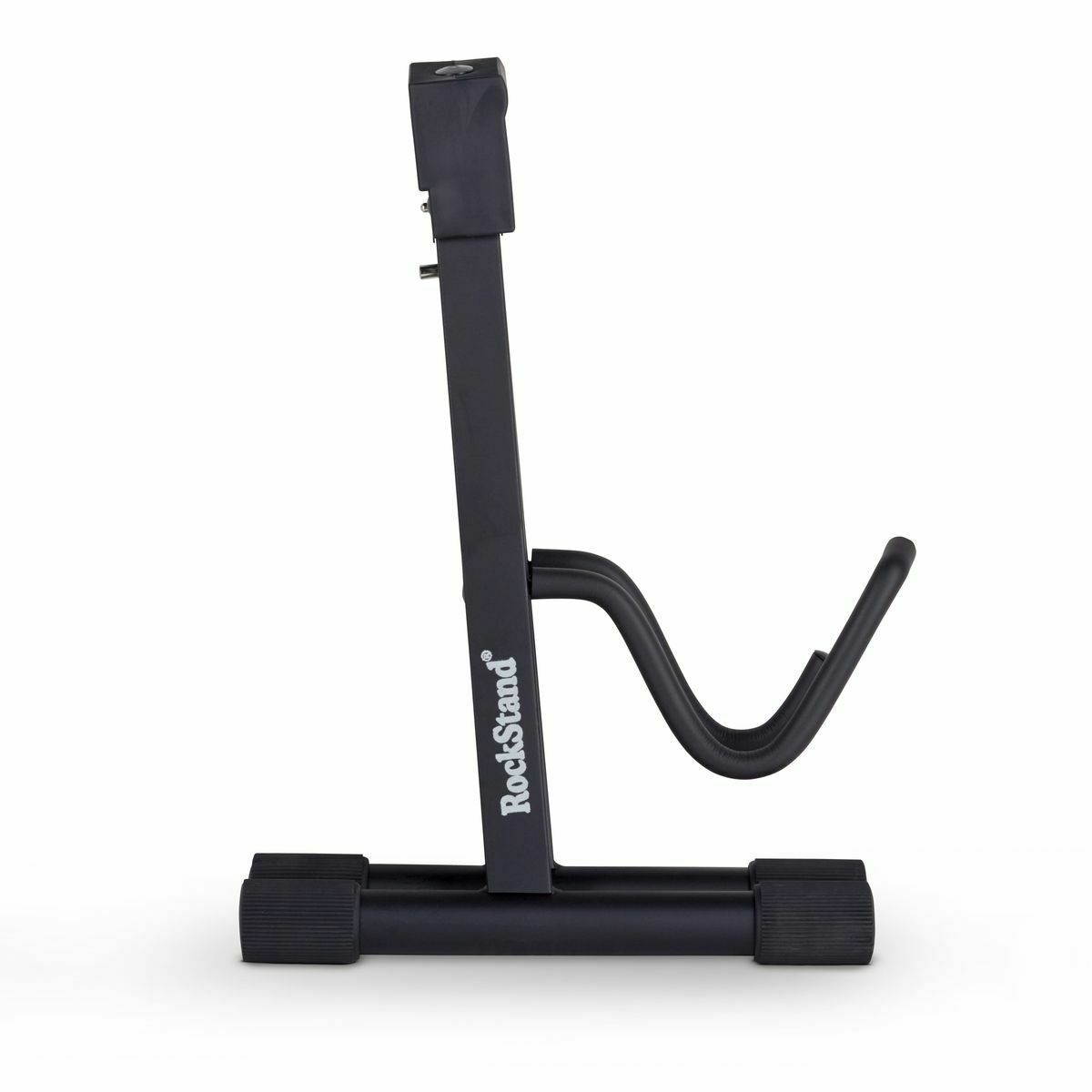 RockStand RS 20810 B Locking A-Frame Electric Guitar / Bass Stand, Black Metal