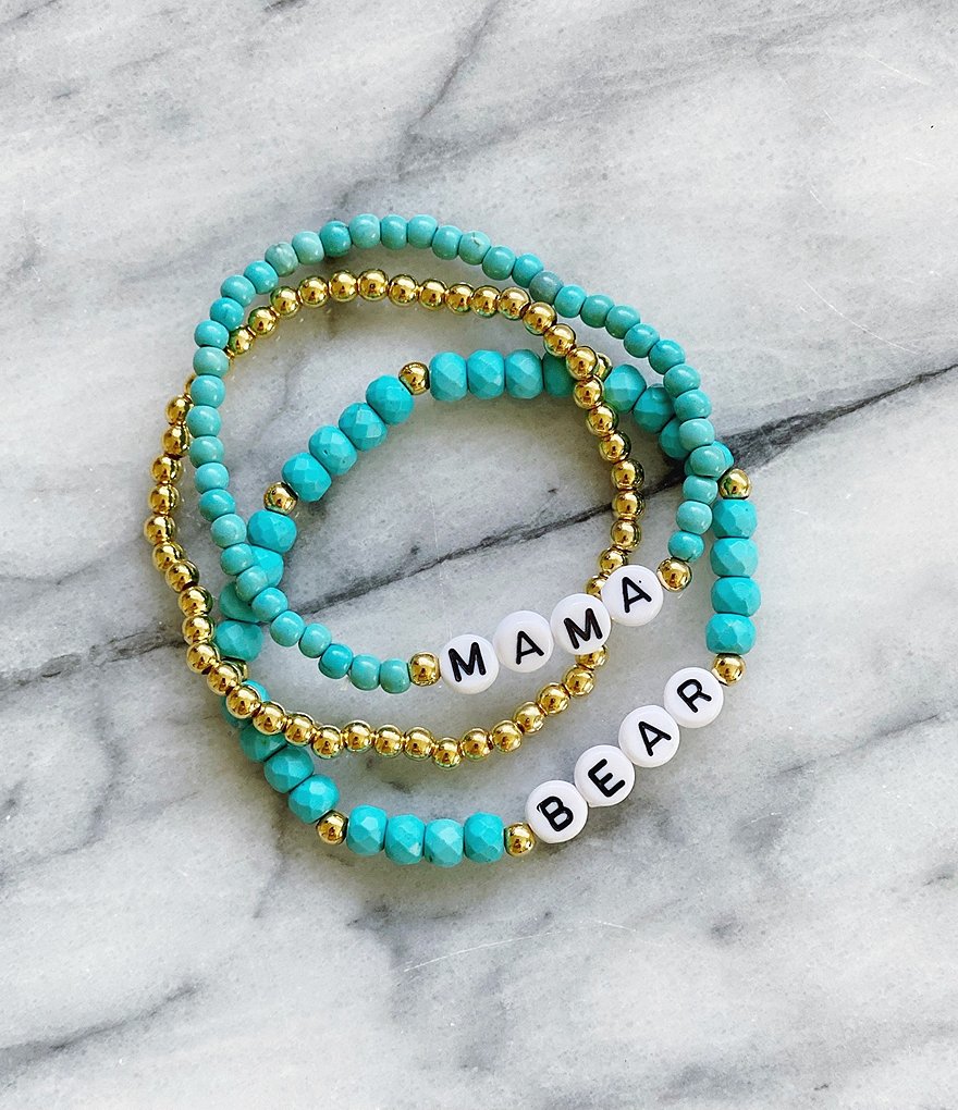 Panacea Mama Bear Stretch Bracelet Set