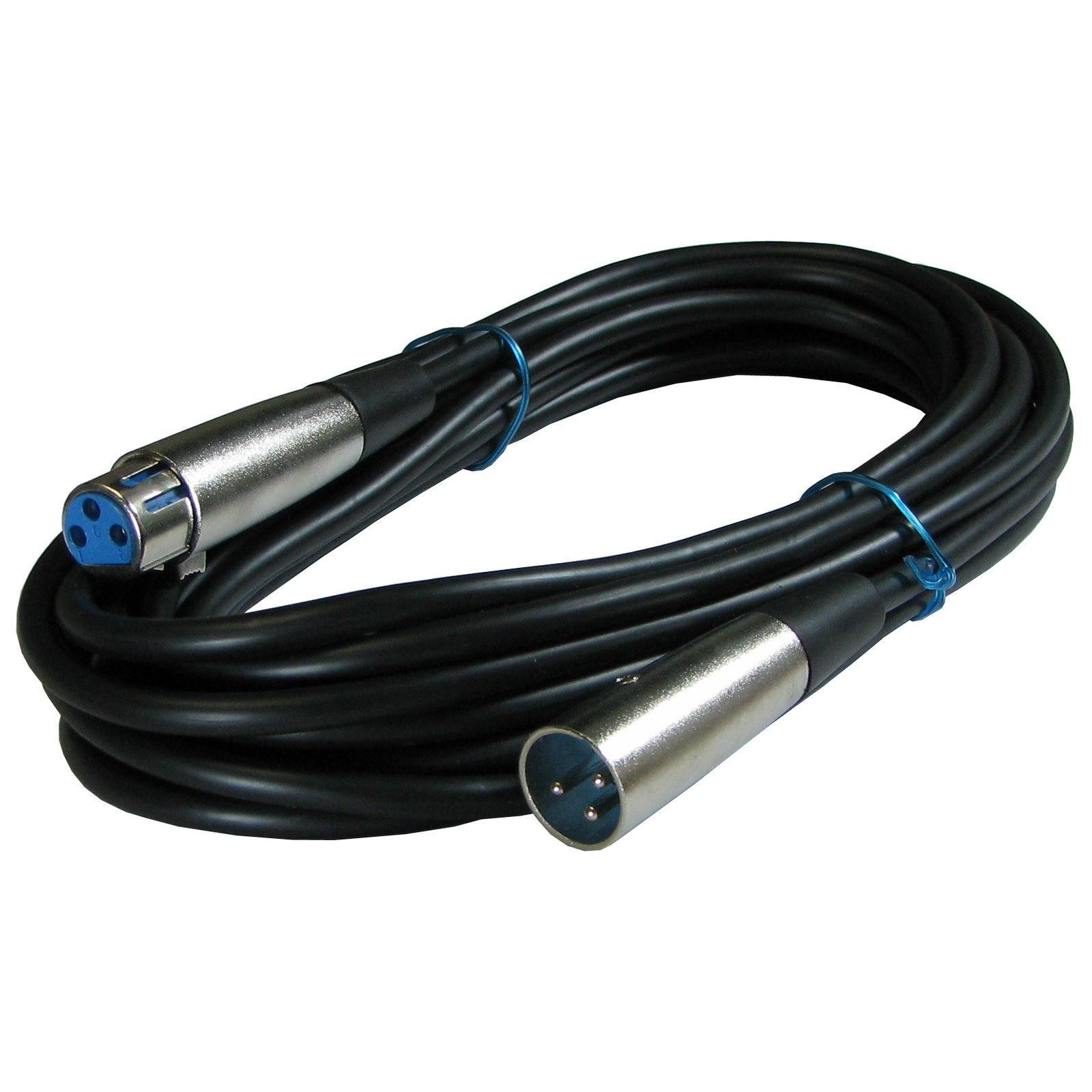 AVLGear CSM4-RAFN-30 | XLR Male to XLR Right Angle Female 30 Feet Mic Cable Blue with Blue Ring