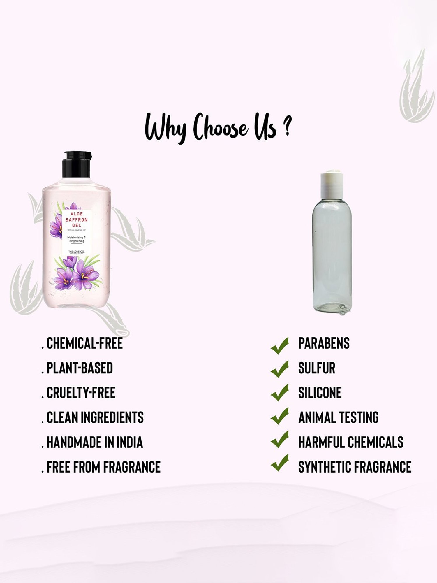 The Love Co. Saffron Aloe Vera Gel - 250 ml
