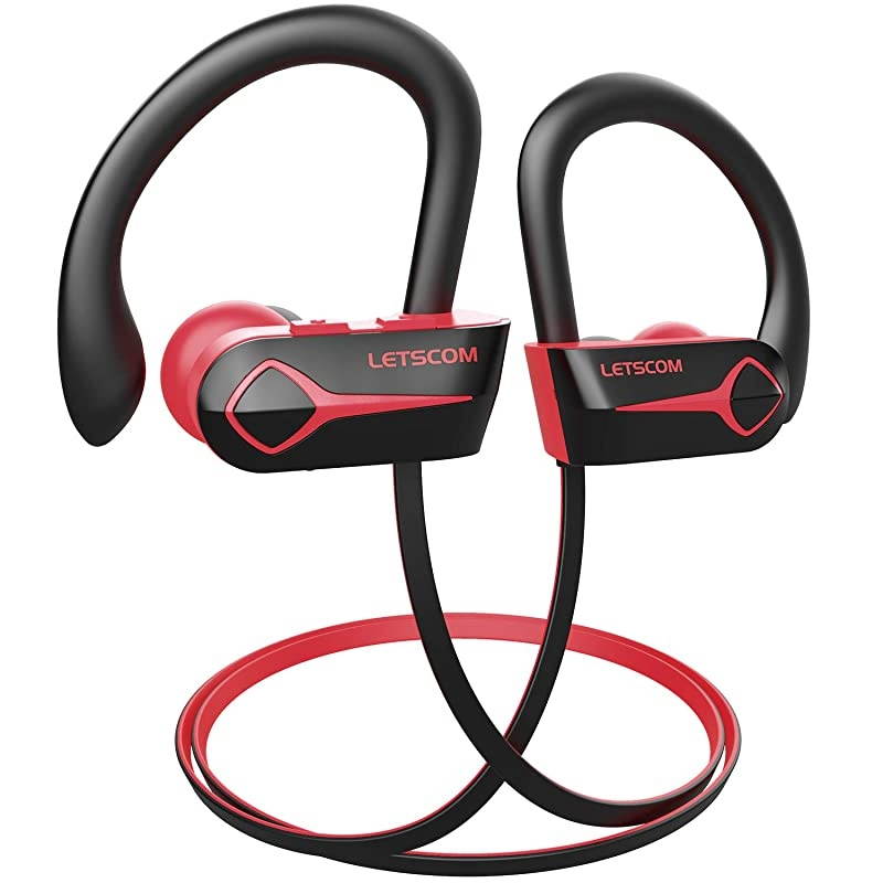 U8L Bluetooth Headphones, 15Hrs Playtime Wireless 5.0 Earbuds IPX7 Waterproof Sport Running in-Ear Headsets w/Mic Stereo Sound Noise Cancelling for Work Home Office