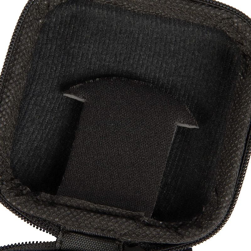 Pack of 2 Portable Earbud Travel Case, EVA Hard Protective Carrying Pouch for Earphone Headset, Interior Mesh Pocket, with Carabiner, Red/ Black