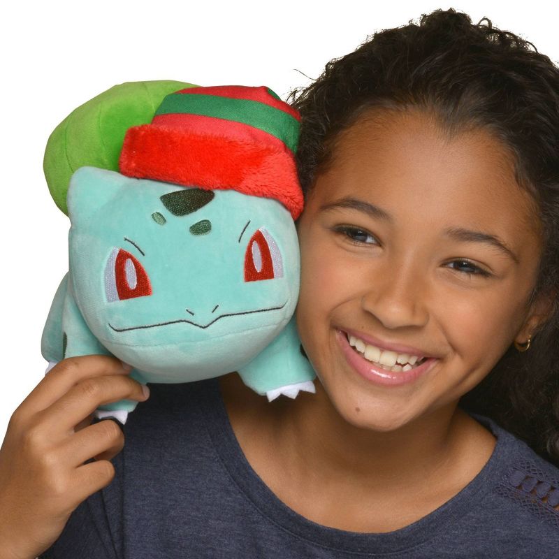 Pokemon Seasonal Plush Holiday Bulbasaur 8"