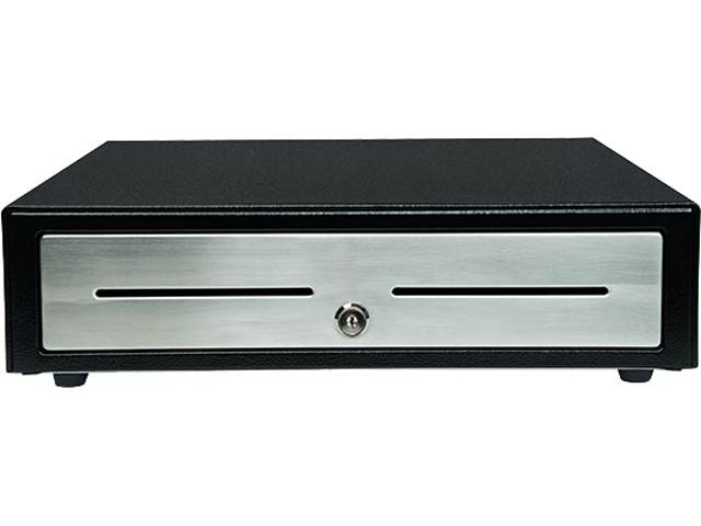 STAR MICRONICS CD41616BKSS55S2 CHOICE CASH DRAWER BLACK 16WX16D PRINTER DRIVEN STAINLESS DRAWER FRONT 5BILL5COIN 2 MEDIA SLOTS CABLE INCLUDED