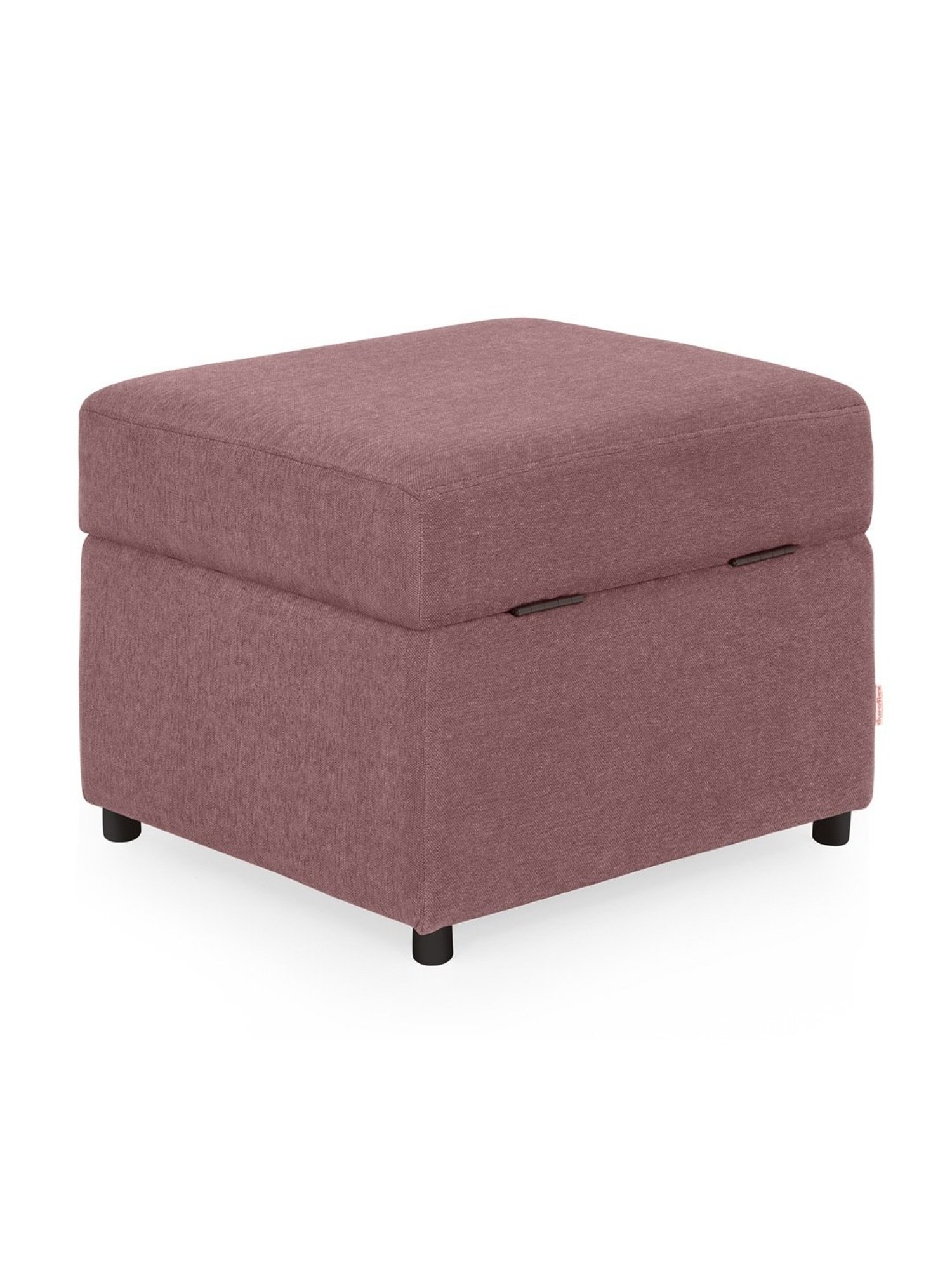 Duroflex Zivo Plus Pink Solid Wood Ottoman