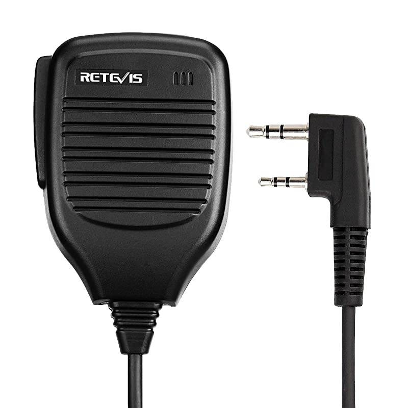 Shoulder Speaker Mic 2 Pin Two Way Radio Micphone for Baofeng UV5R UV82 888S  H777 RT21 RT22 RT27 Arcshell AR5 2 Way Radio1 Pack