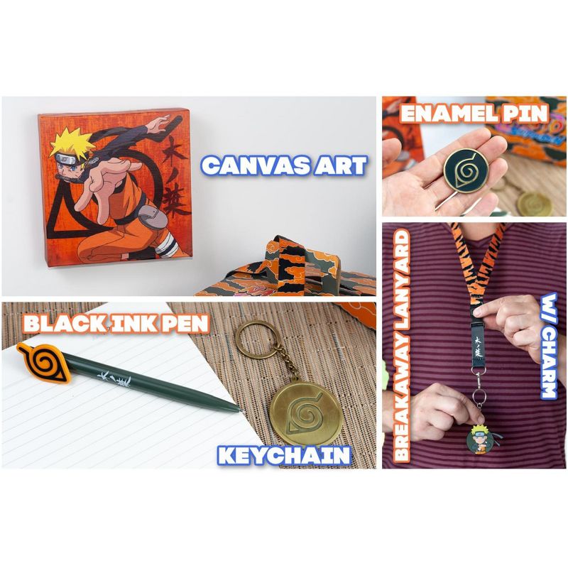 Just Funky Naruto Shippuden Konoha Collectors Looksee Box | Includes 5 Themed Collectibles