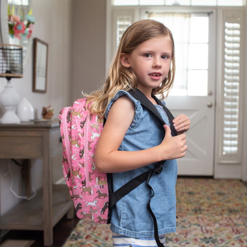 Wildkin Horses in Pink 15 Inch Backpack