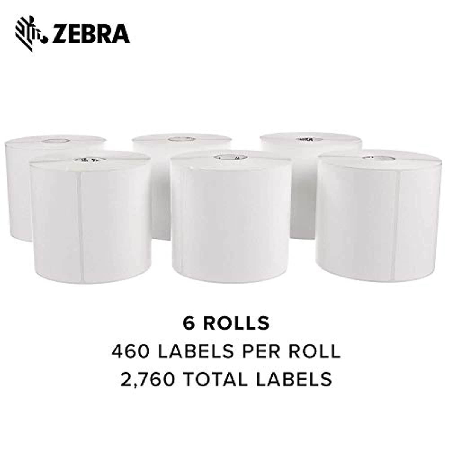 Zebra ZD620t Thermal Transfer Printer Plus 4 x 6 in Z-Perform 2000T Labels and Black Wax Ribbon Print Width of 4 in Ethernet, Serial, USB Connectivity (ZD620TBUNDLE)