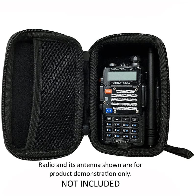 Essentials Series RCH06 DoubleZipper EVA Hard Shell Carrying Travel Case with Lanyard for Point and Shoot Digital Cameras and PocketSize Radios Sony ICFP26 Panasonic RFP50