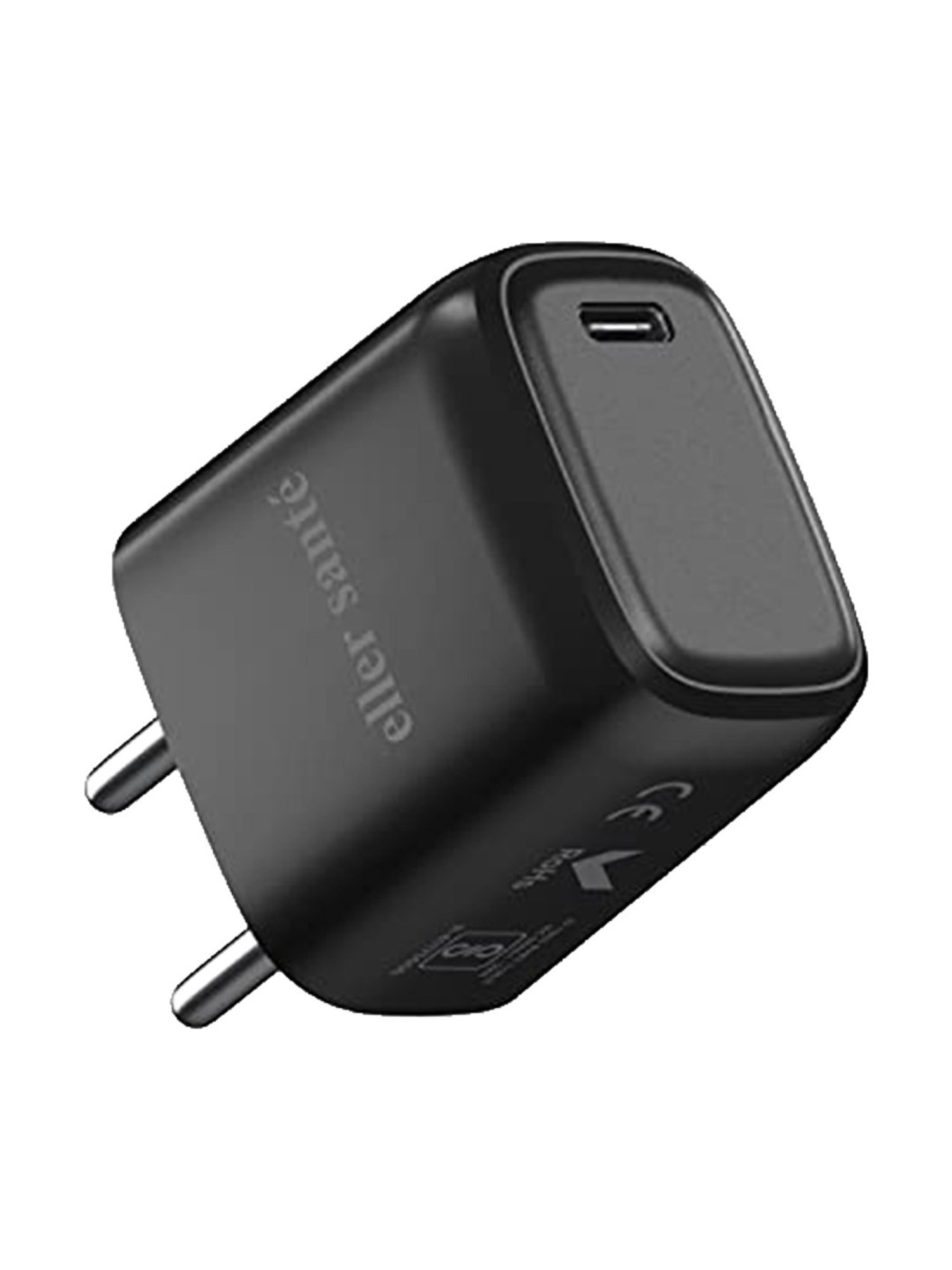 Eller Sante 25W Charger Travel Adapter with Type C Fast Charging (Black)