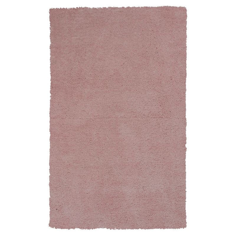 Pink Rose Solid Woven Accent Rug 27"x45" - KAS Rugs