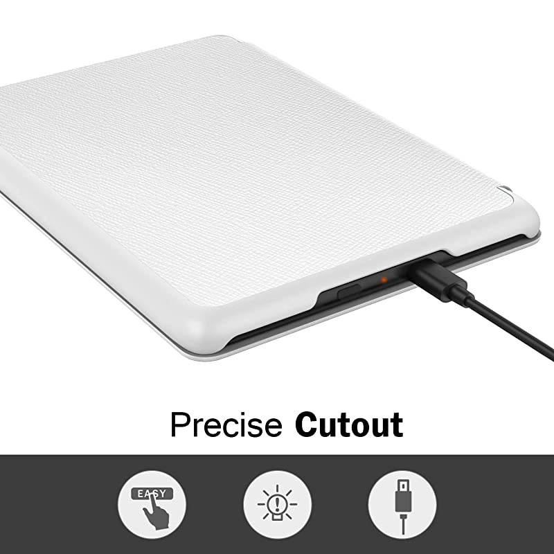 Case Fits Kindle Paperwhite (10th Generation, 2018 Releases), Thinnest Lightest Smart Shell Cover with Auto Wake/Sleep for  Kindle Paperwhite 2018 E-Reader - Black