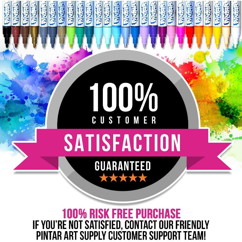 Pintar Art Supply 26 Pack Acrylic Medium 5.0mm