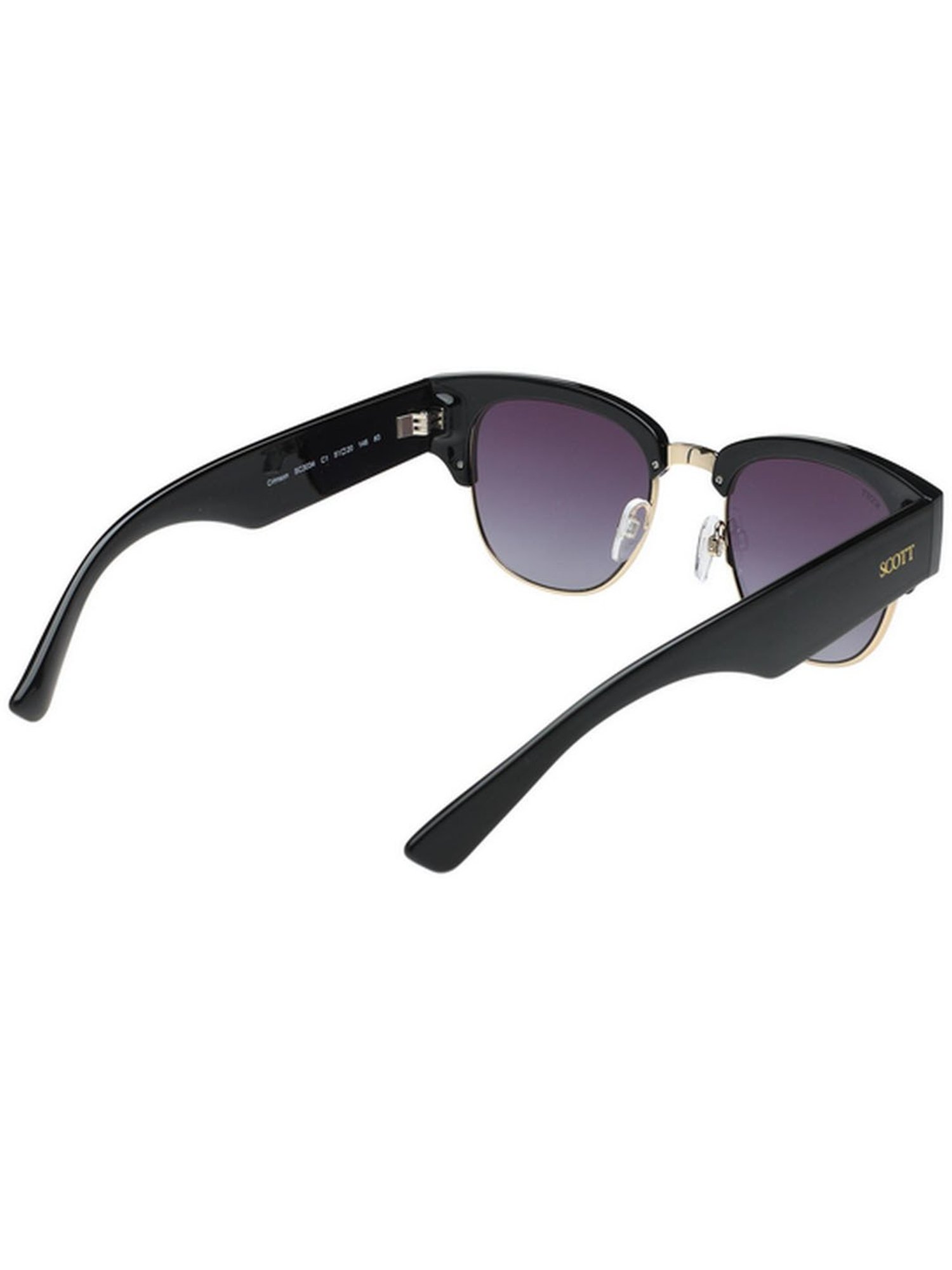 SCOTT Grey Clubmaster UV Protection Unisex Sunglasses