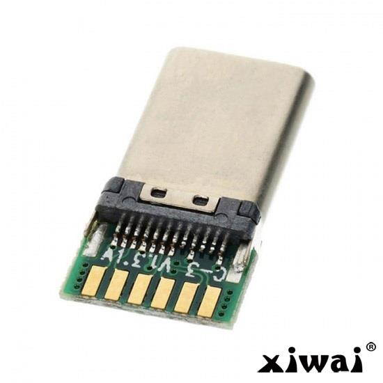 Xiwai DIY USB 3.1 Type C USB-C Male Plug Connector SMT type with PC Board