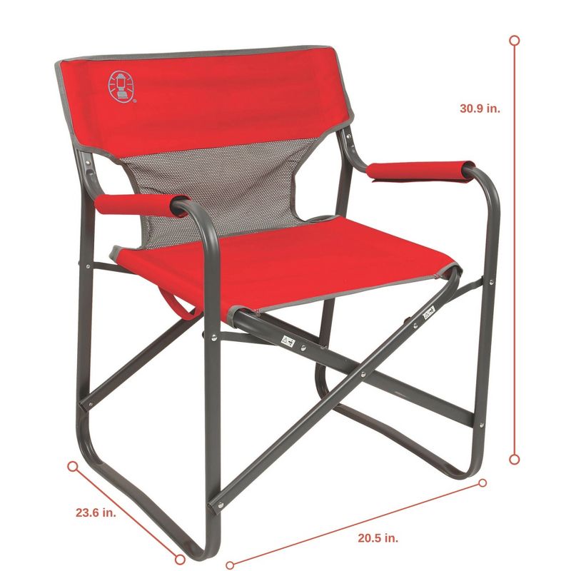 Coleman Outpost Breeze Folding Deck Chair - Red