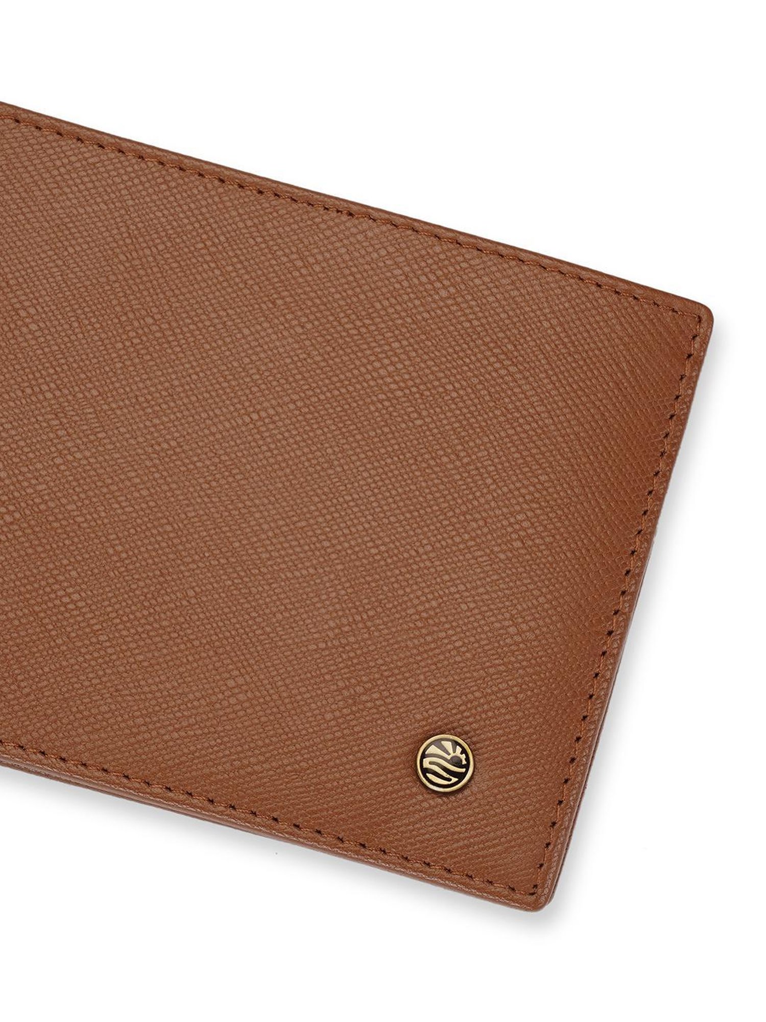 PERQUISITE Brown Casual Leather Bi-Fold Wallet for men