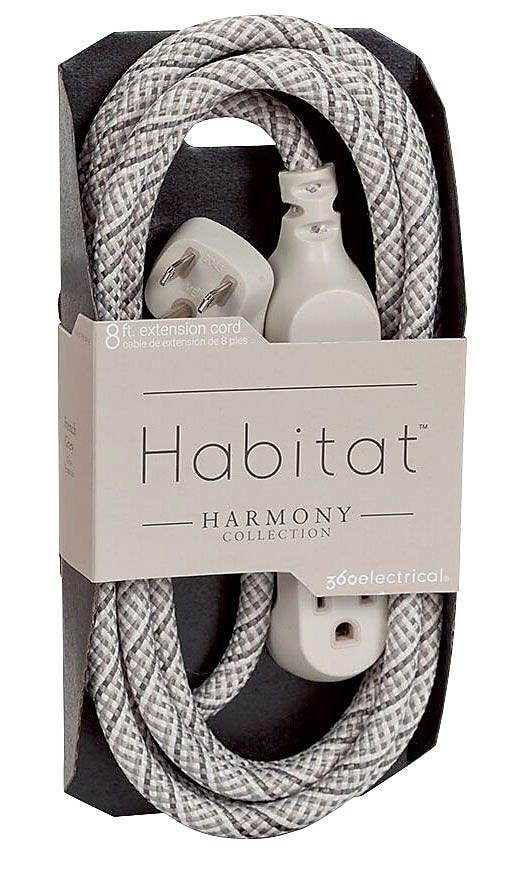 360 Electrical Habitat Braided Extension Cord 360420