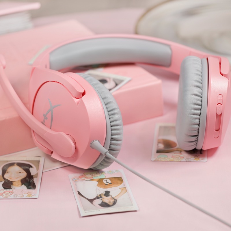 HyperX Cloud Stinger Head-mounted Gaming Headset with Noise Reduction Microphone for PC Game Console Cellphone Pink