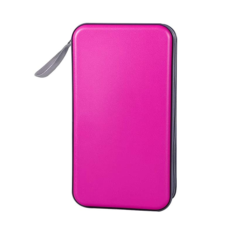 80 Capacity CDDVD Case Wallet Heavy Duty DVD Disc VCD Storage Holder Booklet Bag Cases Binder Album Purple