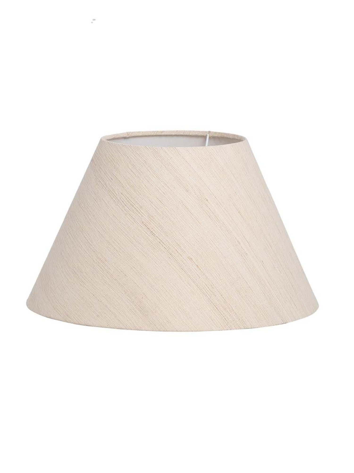 Fabindia Standalone White Fabric Lamp Shade