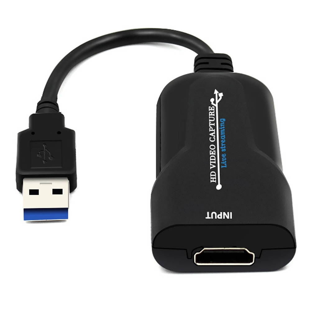 Video Capture Card Plug And Play Adapter Portable USB To HDMI 1080P 60fps Mini