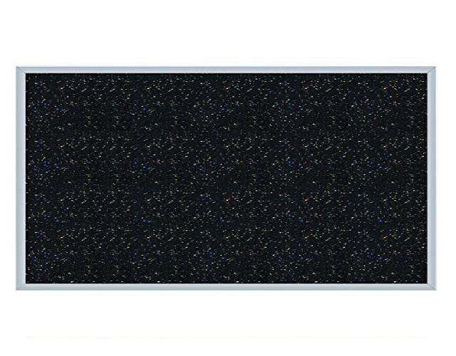 24.0" x 36.0" Aluminum Frame Recycled Rubber Bulletin Board - Confetti