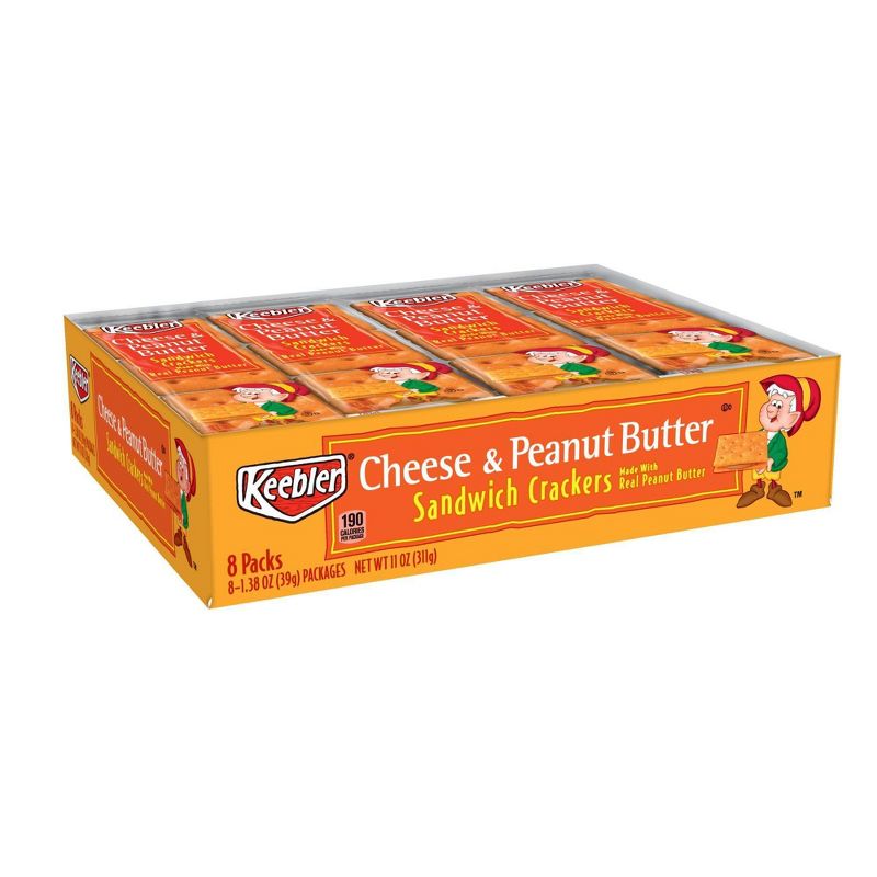 Keebler Cheese & Peanut Butter Sandwich Crackers - 8ct