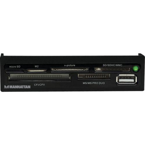 Manhattan 3.5" Bay Mount Hi-Speed USB 60-in-1 Multi-Card Reader/Writer
