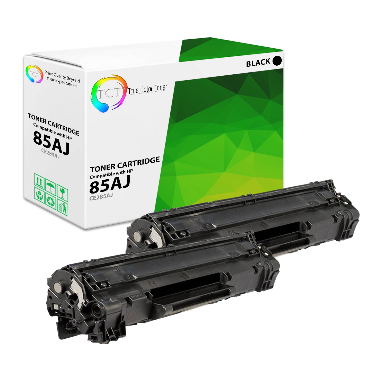 TCT Premium Compatible CE285AJ CE285A 85A Jumbo Black Toner Cartridge Replacement for HP LaserJet M1132 M1212NF M1217NFW MFP, P1102 P1102W Printers (3,200 Pages) - 4 Pack