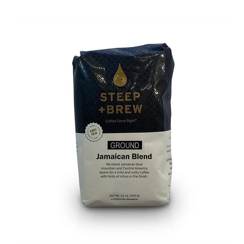 Steep+Brew Jamaican Medium Roast Ground Coffee - 12oz