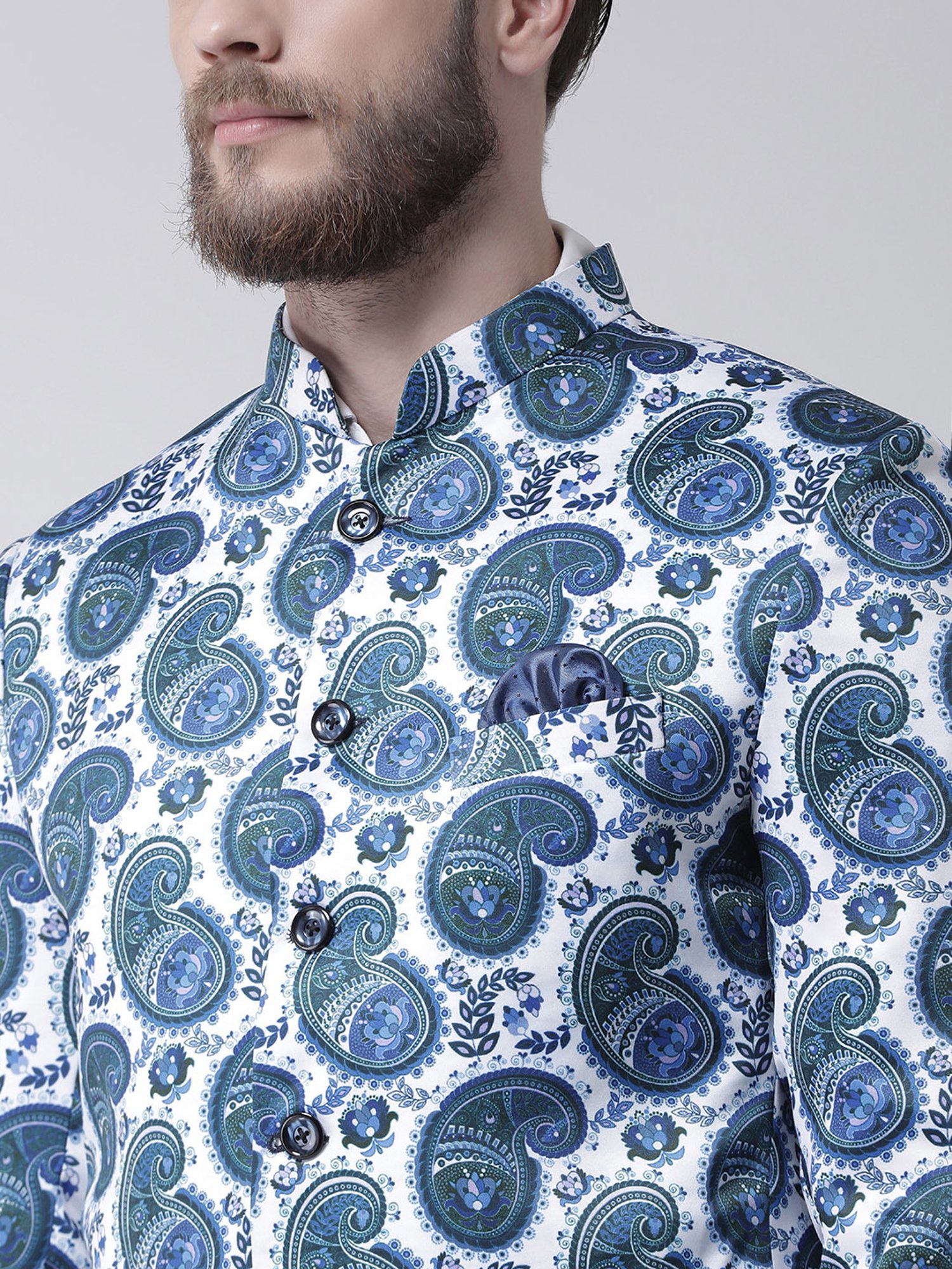 Hangup Plus Multicolor Regular Fit Printed Blazer