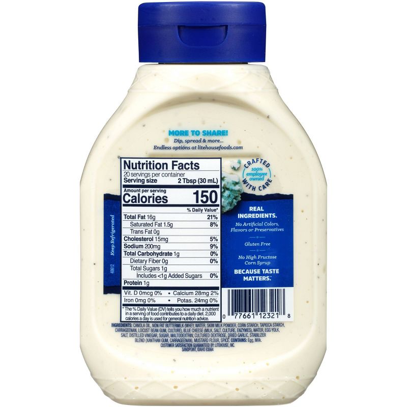 Litehouse Squeeze Blue Cheese Dressing - 20oz
