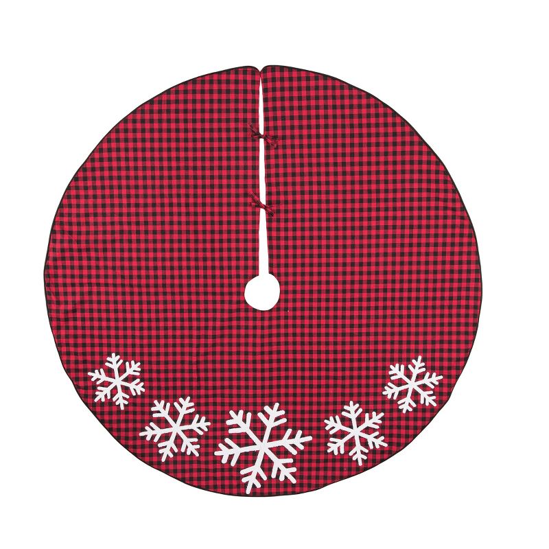 Saro Lifestyle Galvanized Christmas Tree Ring With Gold Rim