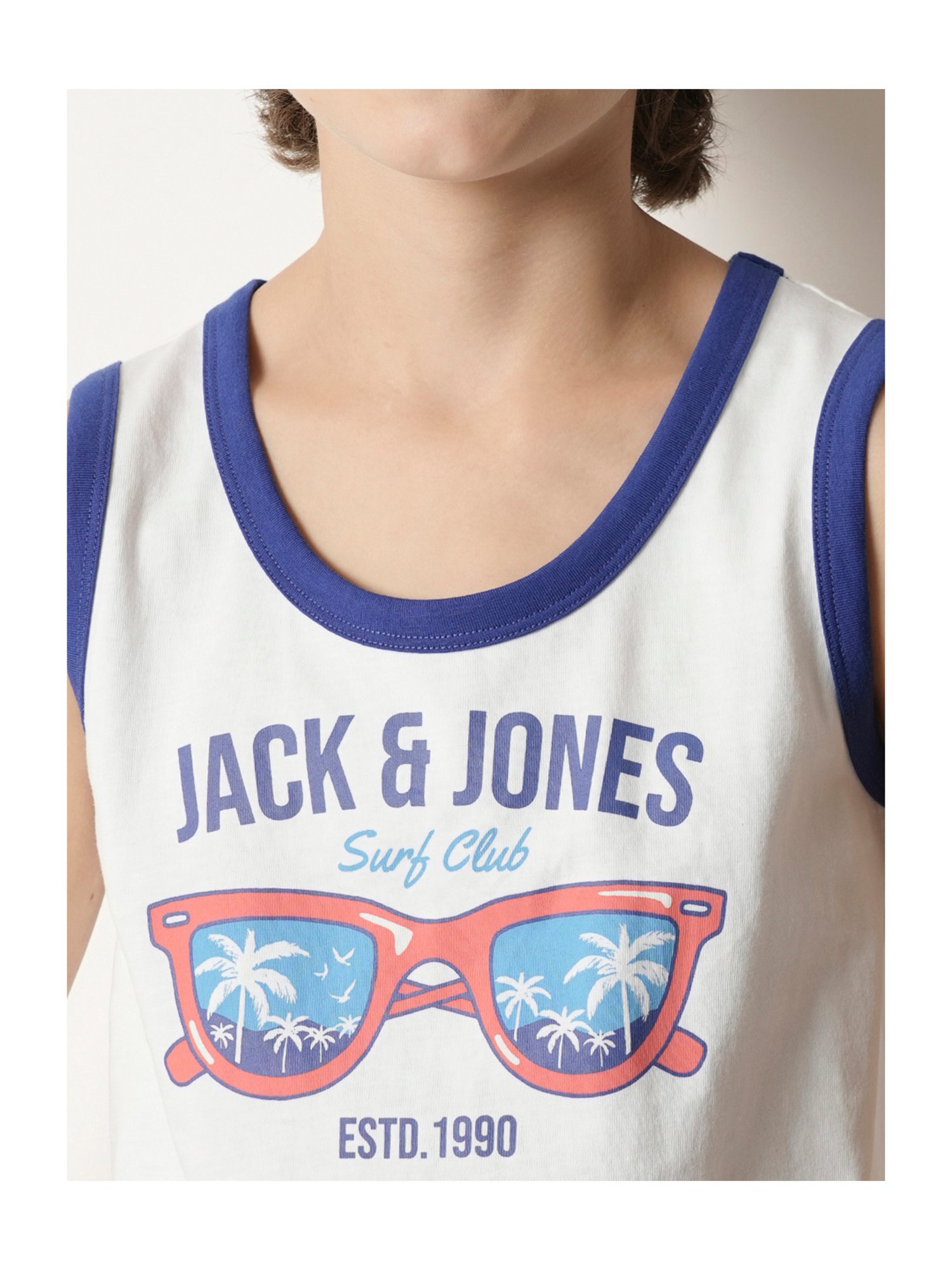 Jack & Jones Junior White Printed T-Shirt