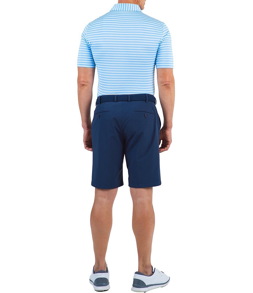 IBKUL Short-Sleeve Striped Polo Shirt