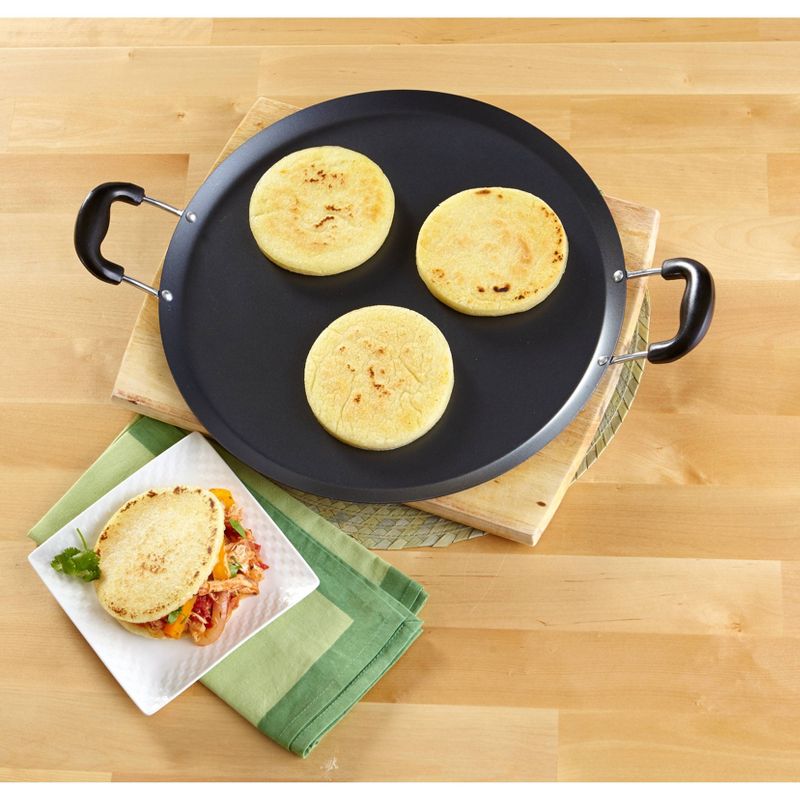 IMUSA 11" Round Carbon Steel Nonstick Comal - Black