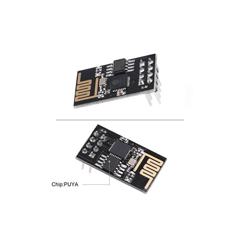 2pcs ESP8266 ESP-01 Serial Wireless WiFi Transceiver Receiver Module 1MB SPI Flash with DHT11 Temperature and Humidity Sensor Module for Arduino