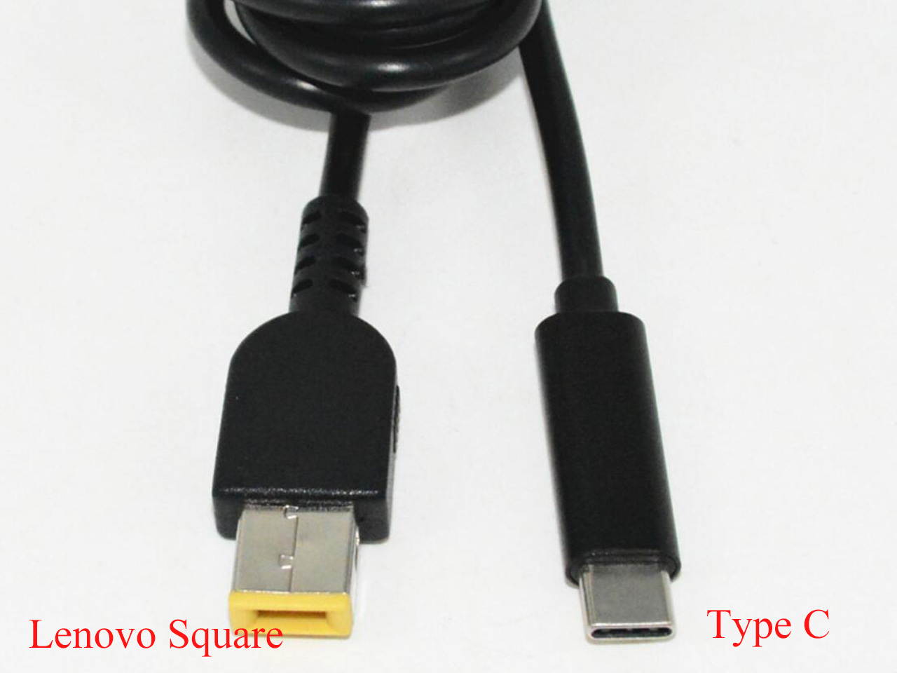 Alimentation DC Adapter USB 3.1 Type C USB-C Laptop Charger Adapter Converter USB Type C Female DC Power Jack to Lenovo Square LENOVO Yoga 11