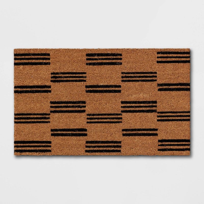 Door Mat Broken Stripe Black/Beige - Project 62™