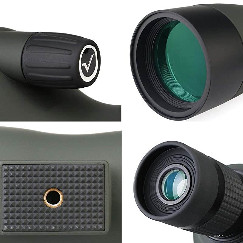 SV28 2060x60 Spotting Scopes Straight Scope Telescope for Bird Watching Target Shooting Hunting Waterproof Spotting Scopes 4section Tripod Tabletop Tripod Cell Phone Adapter