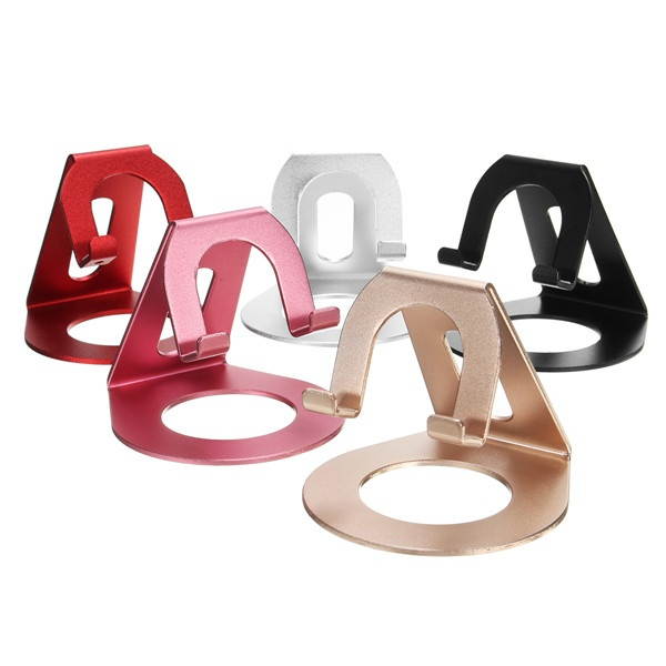 Universal Aluminum  Alloy Stand Holder For 3.5-10 Inch Cellphone Tablet Rose Gold