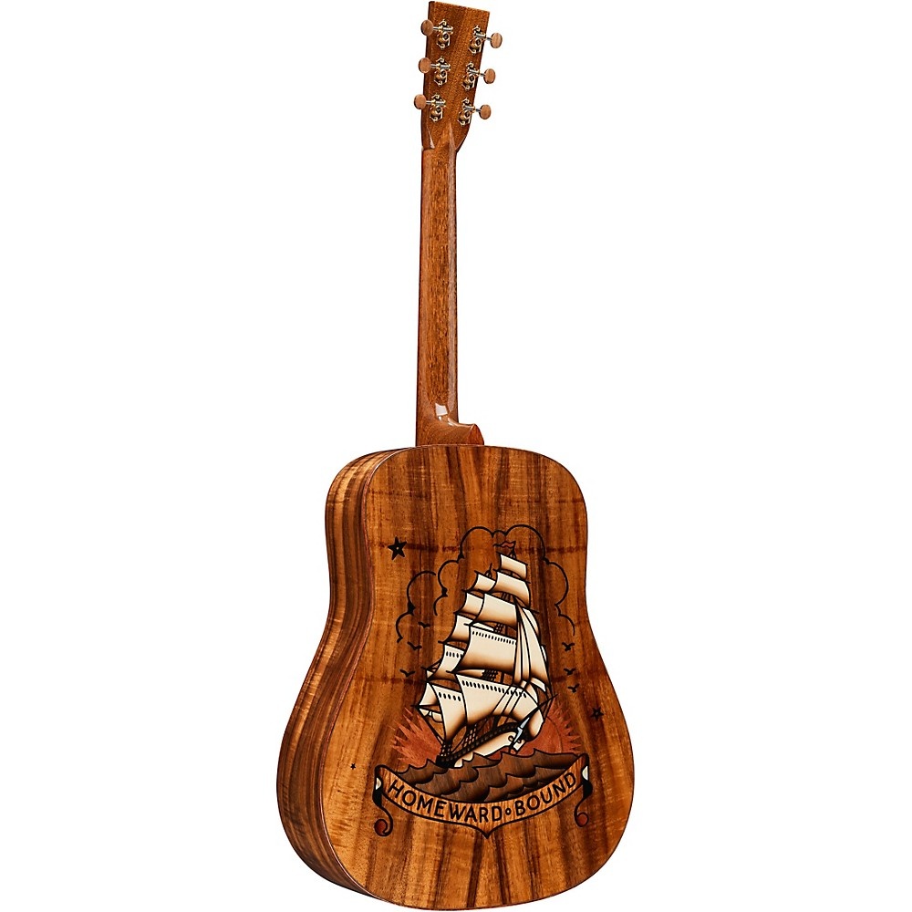 Martin Homeward Bound (Sailor Jerry) Dreadnought Acoustic Guitar Natural