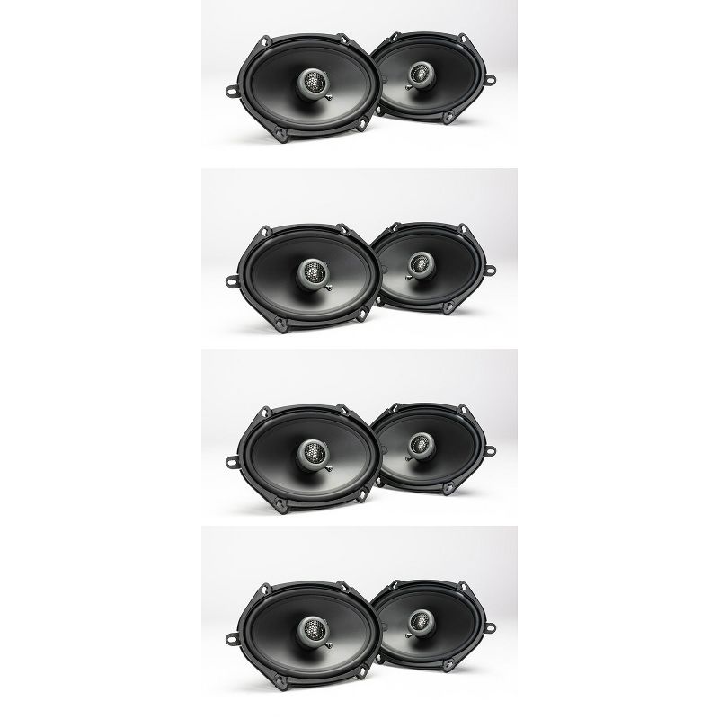 Maxxsonics FKB168 MB Quart Formula 5x7 Inch / 6x8 Inch 2 Way Coaxial Car Audio Speakers (4 Pack)