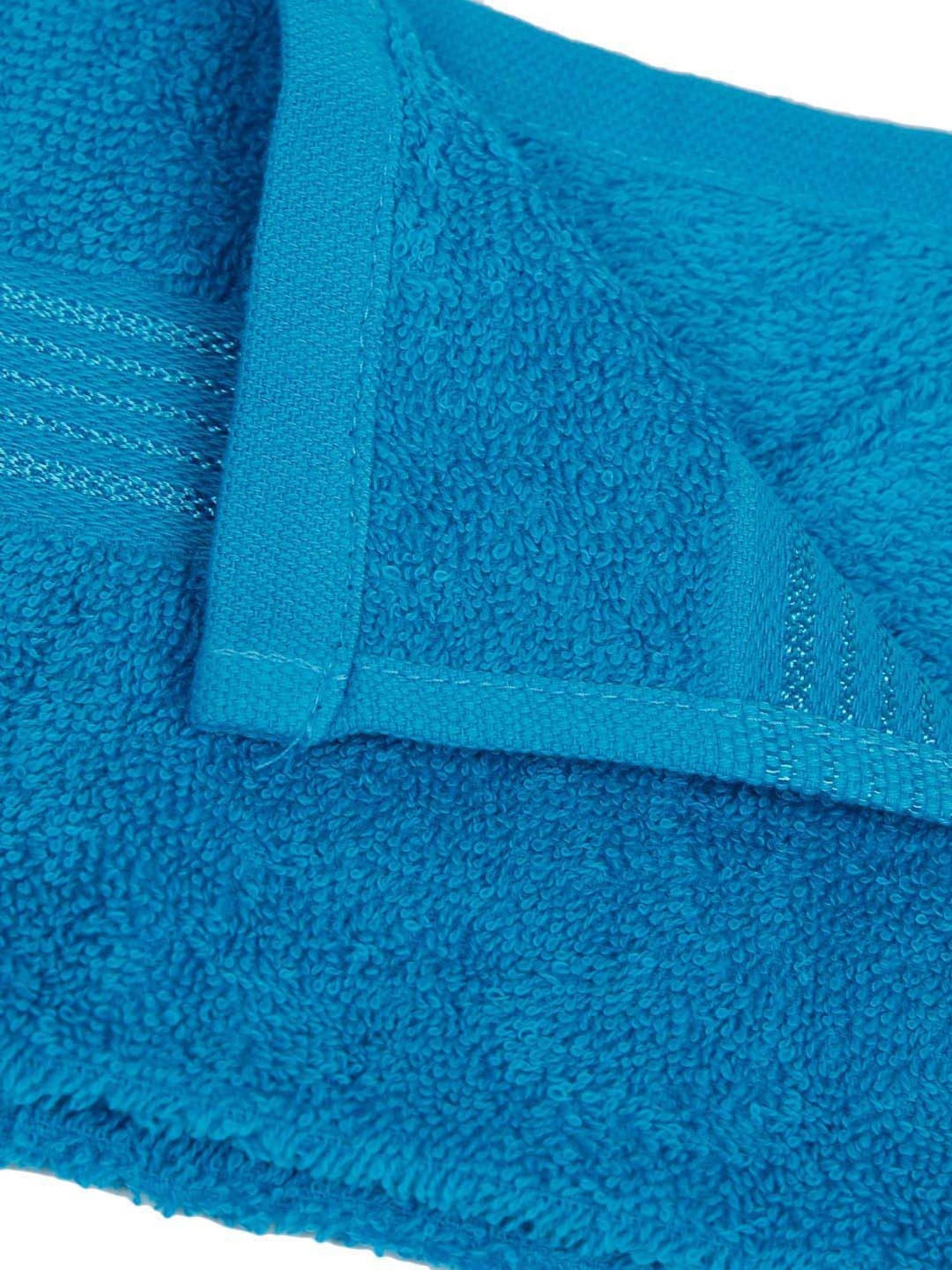 LORENA 100% Cotton Super-Soft Terry Towels -12pc Face Towel (d`ross) solid-turq