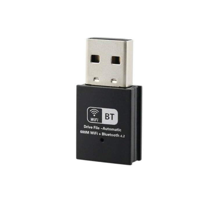 SAKOSE driver-free USB Bluetooth WiFi adapter AC 600Mbps, suitable for PC, wireless Wi-Fi dongle dual-band 2.4G / 5.8G with antenna support, Windows 10 / 8.1 / 7 / XP / Vista / Mac OS