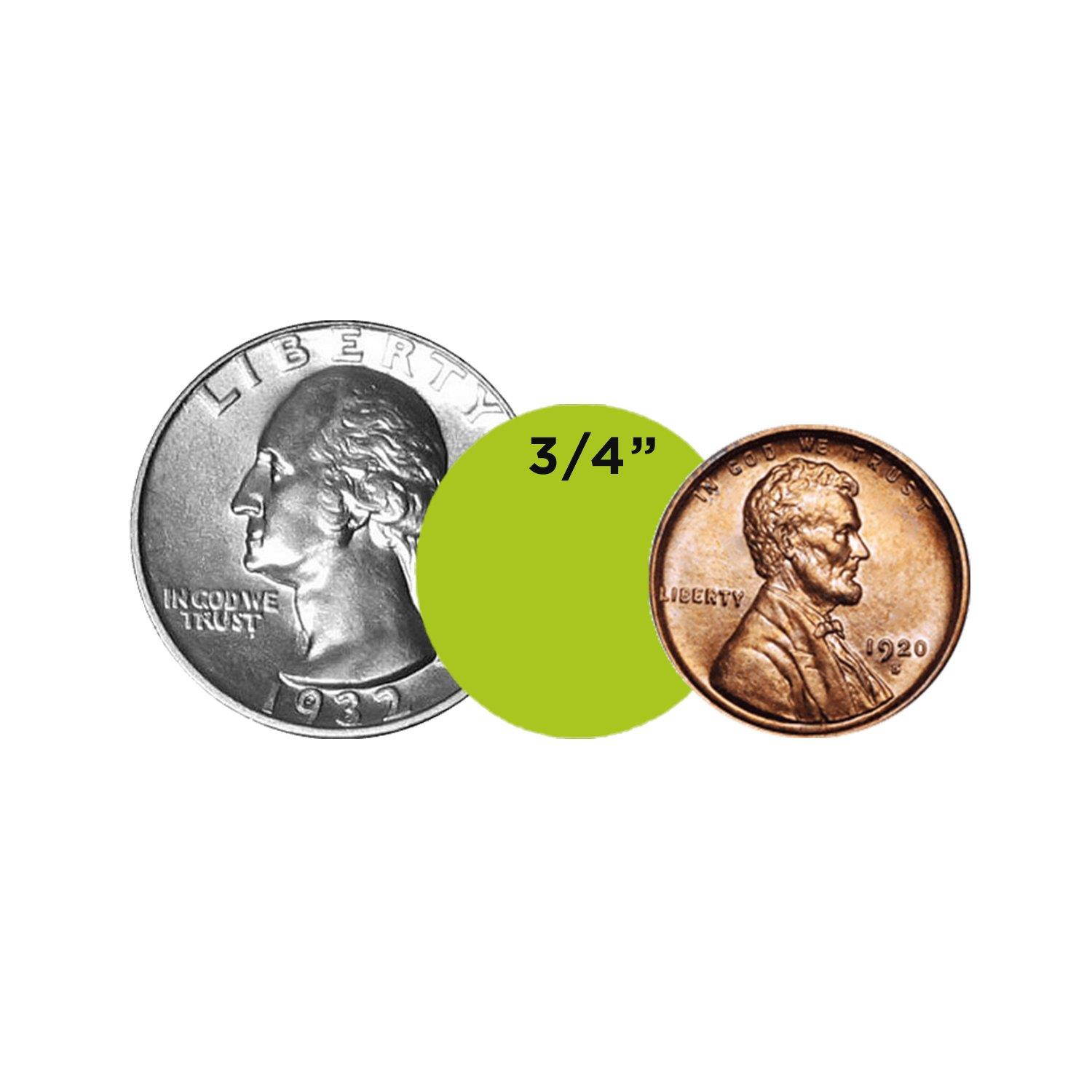 ChromaLabel 3/4 inch Color-Code Dot Labels | 1,000/Roll (Chartreuse)